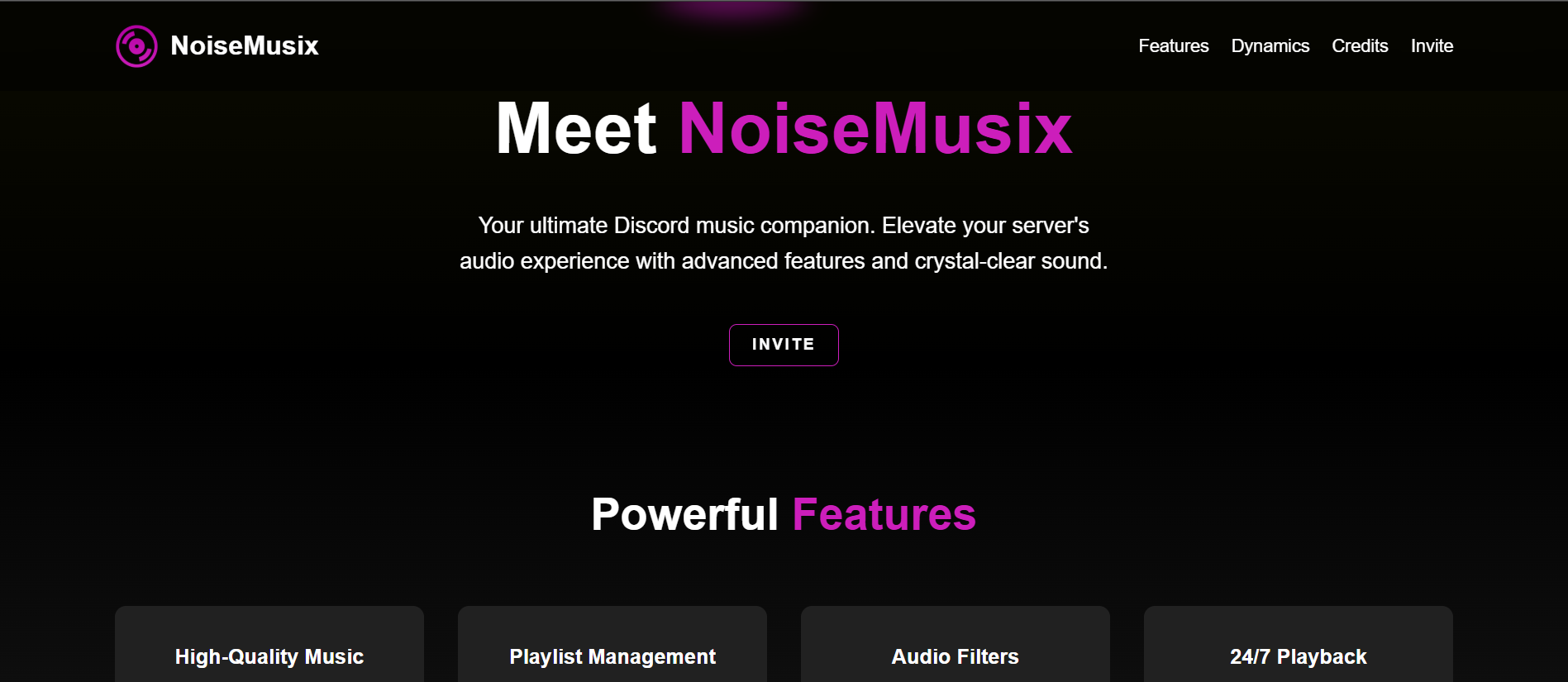 Discord Music Website